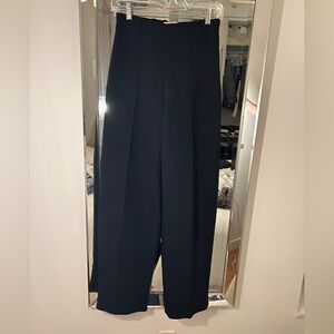 Vince Black Wide-Leg High Waist Trousers